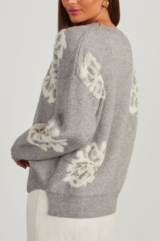 Pull - Blanc et gris