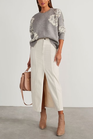 Pull - Blanc et gris