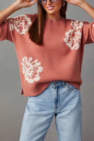 Pull - Blanc et rose