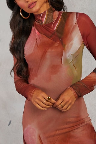 Robe fourreau - Rouge