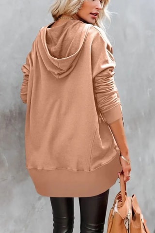 Trui met Capuchon - Camel