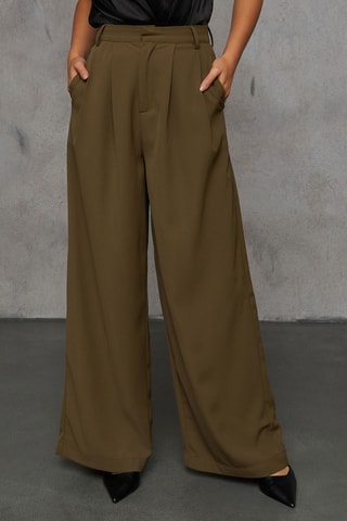 Broek met Hoge Taille - Groen