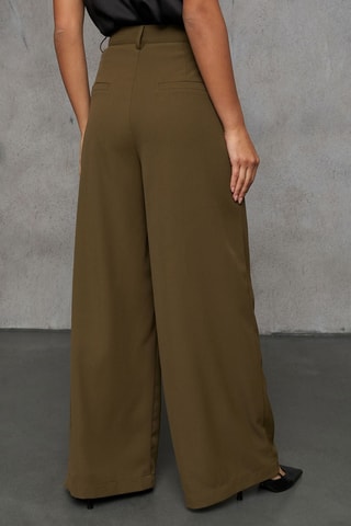 Broek met Hoge Taille - Groen