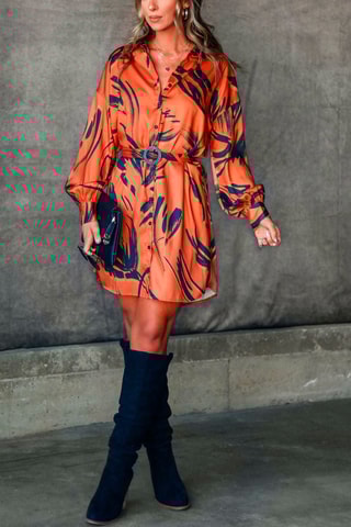 Robe chemise - Orange