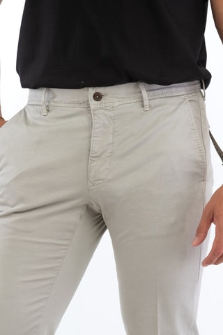 Pantalon slim - Gris clair - Incotex
