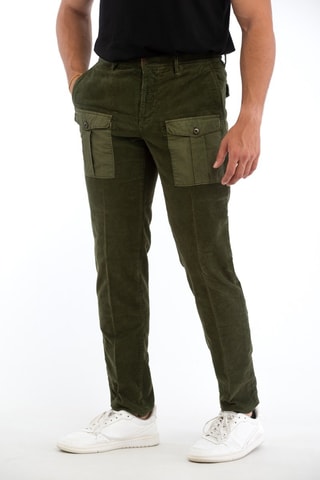 Pantalon en velours - Vert - Incotex