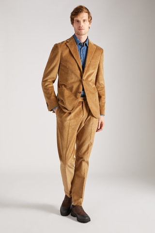 Costume en velours - Camel - Montedoro