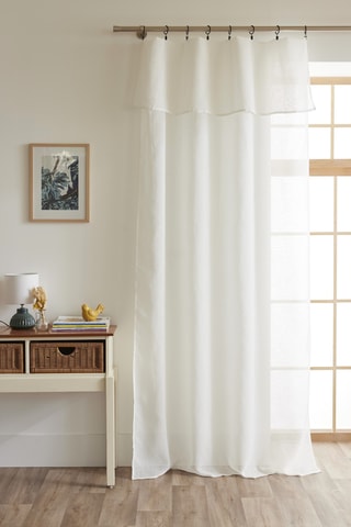 Rideau ajustable Elda - Ivoire - 140 x 270 cm