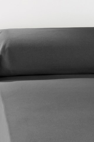Taie de traversin en flanelle de coton 170 g/m² Candice - Orage