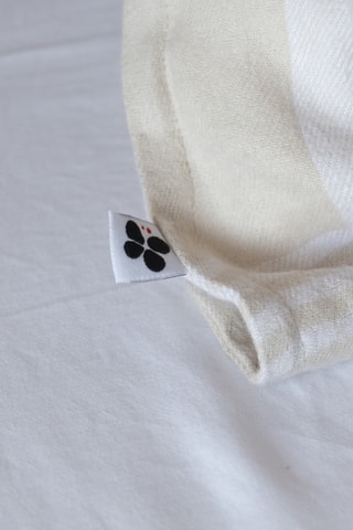 Housse de couette Hector - Blanc et beige