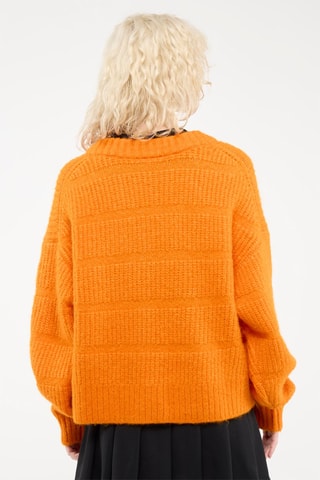 Wollen en Mohair Trui Oranje