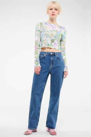 Rechte Jeans Blauw