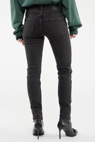 Jeans Recht Model Hoge Taille Zwart