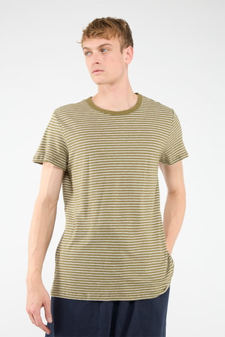 T-shirt Kaki en Wit
