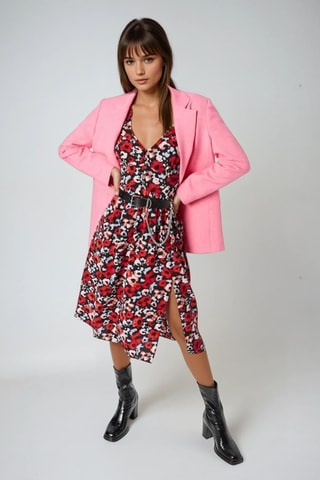 Robe midi - Rouge - Monki