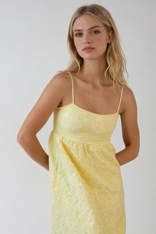 Robe midi - Jaune pâle - Monki