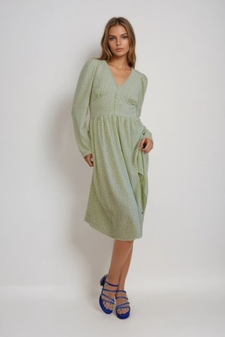 Robe midi - Vert clair - Monki