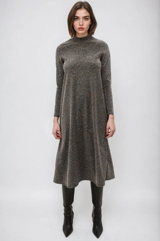 Robe midi - Gris foncé chiné - Monki