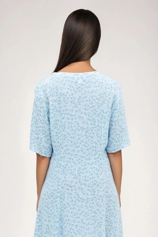 Blouse-jurk - Lichtblauw