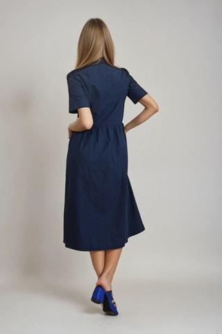 Midi-jurk - Marineblauw