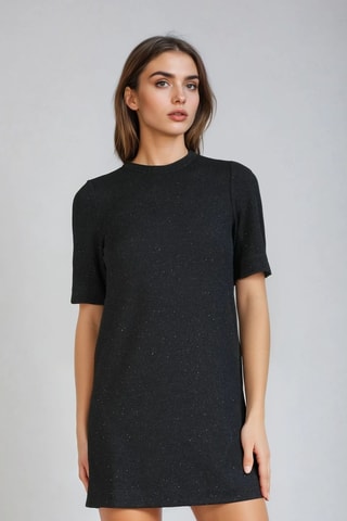Robe t-shirt - Noir - Monki