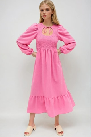 Robe midi - Rose - Monki