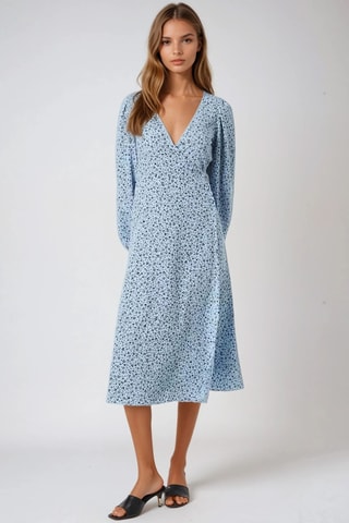 Robe midi - Bleu clair - Monki