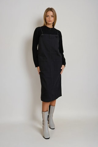 Robe-salopette - Noir - Monki