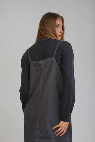 Robe-salopette - Noir - Monki