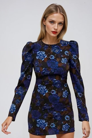 Robe droite - Bleu foncé - Monki