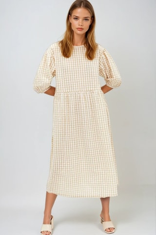 Robe midi - Beige - Monki
