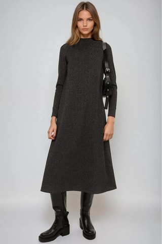 Robe midi - Gris foncé - Monki