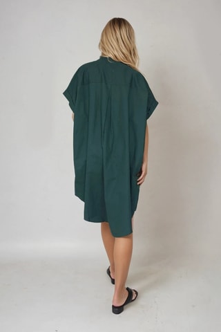 Blouse-jurk - Donkergroen