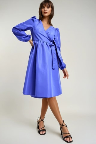 Robe portefeuille - Bleu roi - Monki