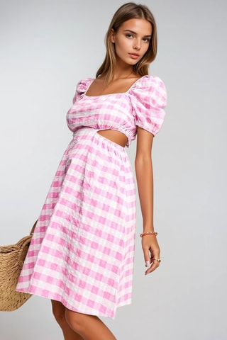Robe patineuse - Rose - Monki