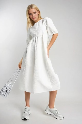 Robe patineuse - Blanc - Monki