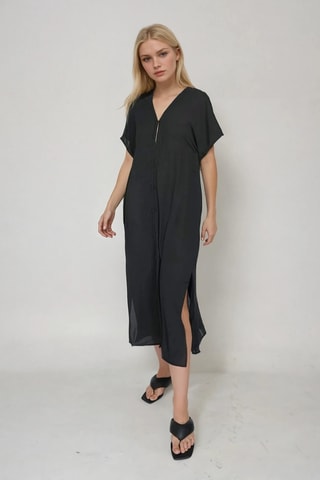 Blouse-jurk - Zwart