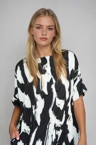 Robe trapèze - Noir - Monki