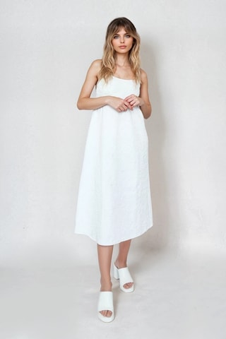 Robe midi - Blanc - Monki