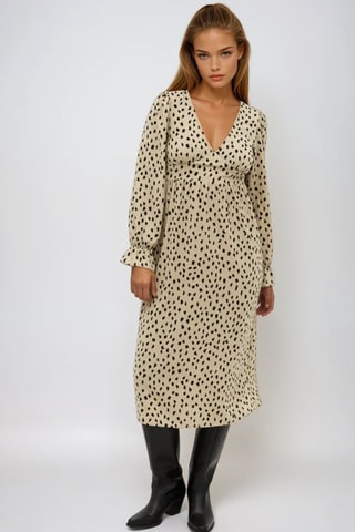 Robe midi - Beige - Monki