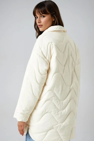 Gewatteerde Jas - Beige