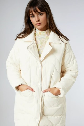 Gewatteerde Jas - Beige