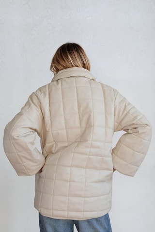 Gewatteerde Jas - Beige