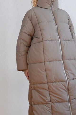 Gewatteerde Jas - Beige