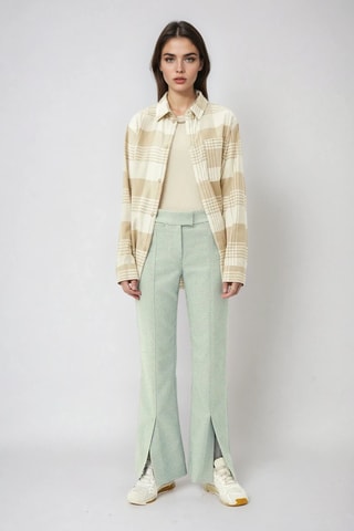 Pantalon - Bleu et beige - Weekday