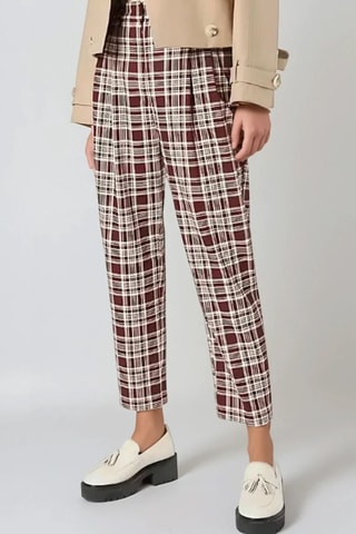 Pantalon 7/8 taille haute - Marron - Monki