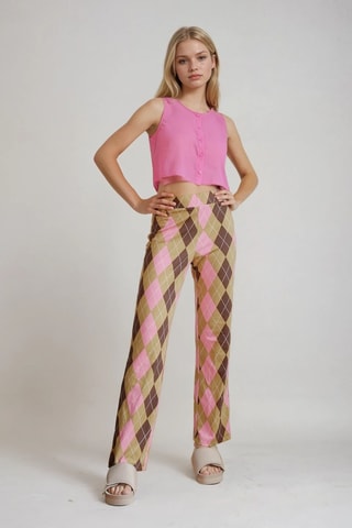 Pantalon - Marron - Monki