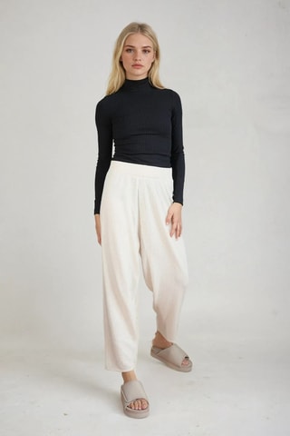 Pantalon taille haute - Beige - Monki