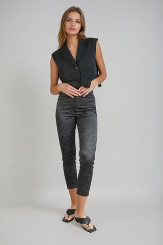 Pantalon 7/8 - Noir - Monki
