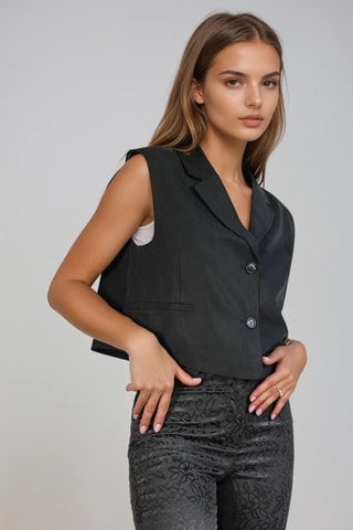 Pantalon 7/8 - Noir - Monki